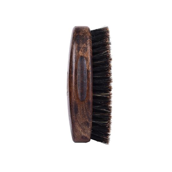Madeira de Abeis Large Boar Bristle Barbear Brush para Barba Espessa Mão de Madeira de Noz Negra