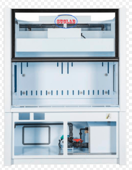OEM Fume Hood with Wet Fume Scrubber Equipped LED Lighting Designed to Provide Fume Extraction and Improve Air Control