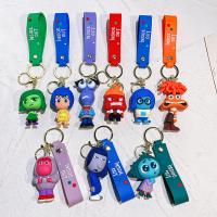 Cadeau à clé en PVC personnalisé poupée 3D en caoutchouc doux anime sac de voiture pendentif