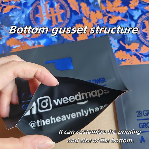 Customizable Full Color Printing Pattern Child Resistant Bags For Medicine Packaging With Special Visible Window.