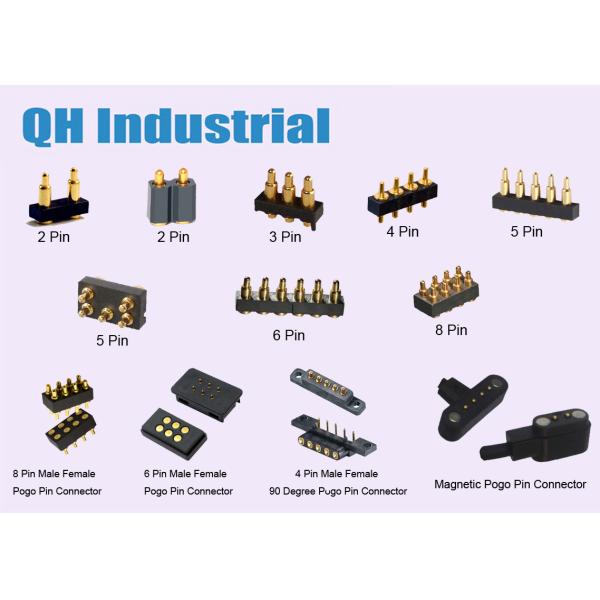 OEM ODM SMT DIP Laptop LED Battery 2Pin 3Pin 4Pin 5Pin 1.27mm 2.54mm 3mm Pitch Waterproof Gold Plated Pogo Pin Connector