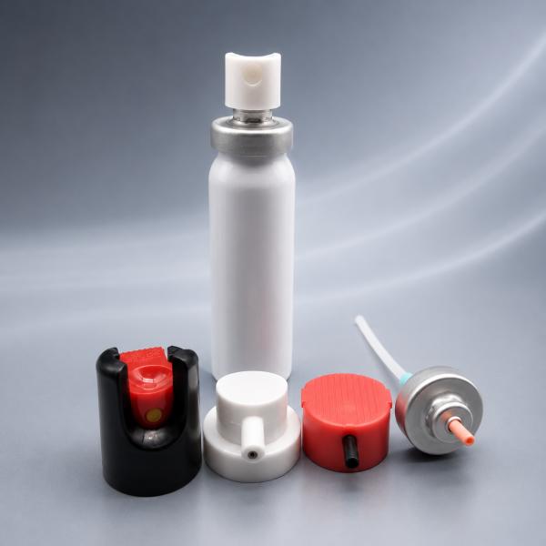 20mm Aluminum Continuous Aerosol Valve for Pepper Spray Packaging with Customizable Spray Pattern