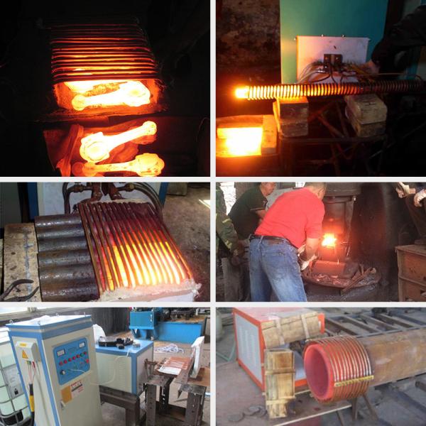 High Frequency 80KW Steel Iron Bar Bolts Induction Heating Induction Heater Machine