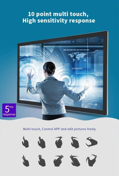 49 Inch Exhibition Hall Interactive Self Service Kiosk Vertical Touch Screen