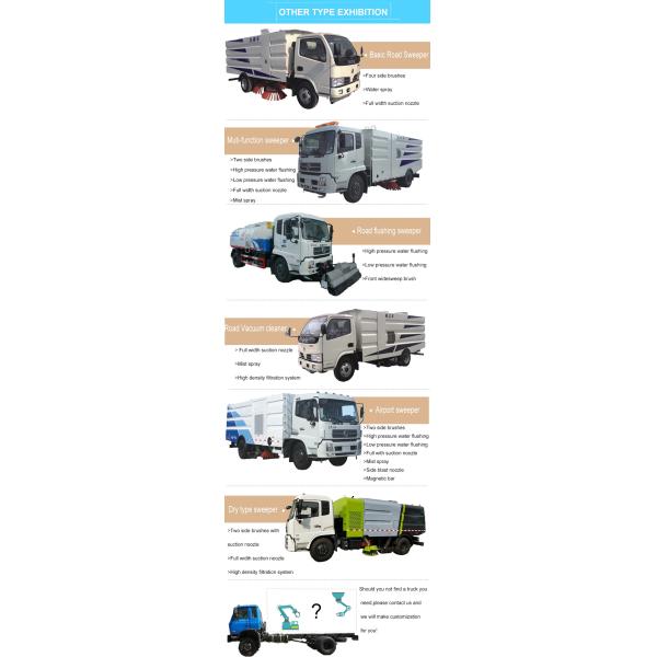 ELF ISUZU Road Sweeper Truck 6 Wheels 190HP 10cbm Vacuum Sweeper Truck