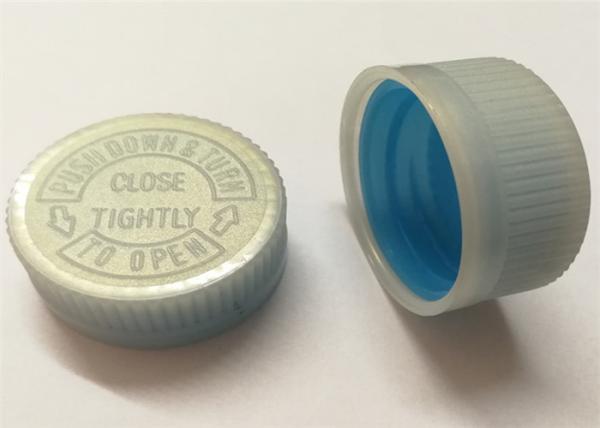 Child resistant closure pp cap press down screw cap with foam liner