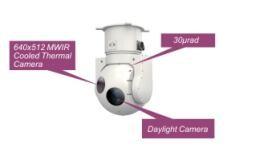 electro sistema de escolha de objectivos 2-Axis/4-Gimbal óptico transportado por via aérea para a fiscalização e avisar