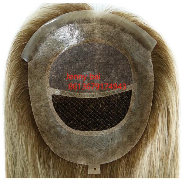 European hair topper beautiful color women topper for hair loss