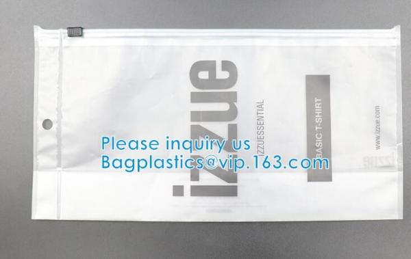 Swimwear Packaging Pouch With K Top, Gusset Bag Bikini Slider Zipper Packaging Bags, Hanger Hook Underwear