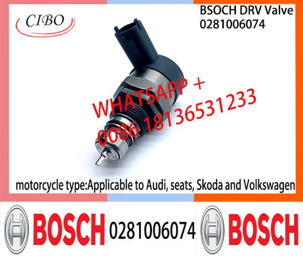 Válvula de controle 0281006075 0281006074 0281006075 da válvula 0281006074 de BOSCH DRV aplicáveis a Volkswagen Audi