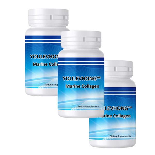 Colágeno Tripla Helical Marinho para a Saúde das Articulações - Suplemento dietético não OGM Produtos naturais de beleza para a saúde