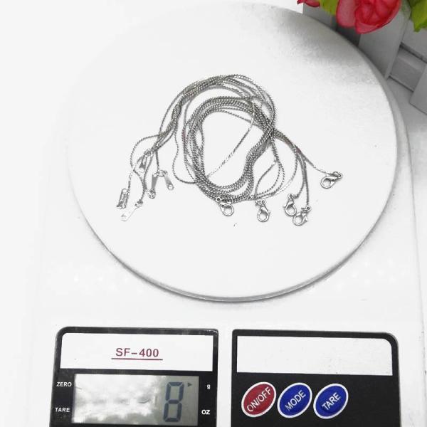 Love Pearl Silver Plated Copper Chain for DIY Jewelry Necklace Accessories