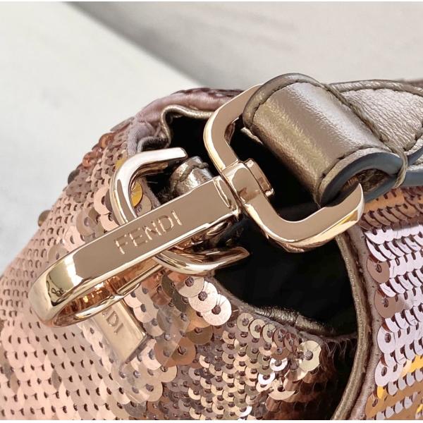 Rose Bead Piece Decoration Bling Bag Unique Shine Cross-Body Bag Baguette Bag