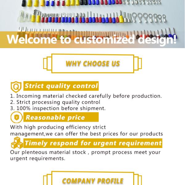 Custom V1.25 Insulated End Terminal Cap 13mm Copper Cable Lug Soft PVC Vinyl Rubber Pipe Sleeves Covers Tube