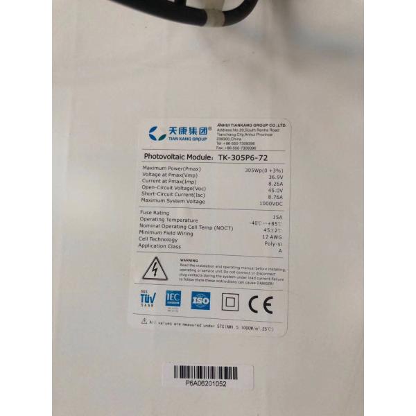 Waterproof Solar Energy And Solar Panels / Polycrystalline Pv Solar Panel