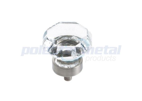 Punhos de cristal brilhantes do armário e níquel escovado do armário dos botões botões decorativos