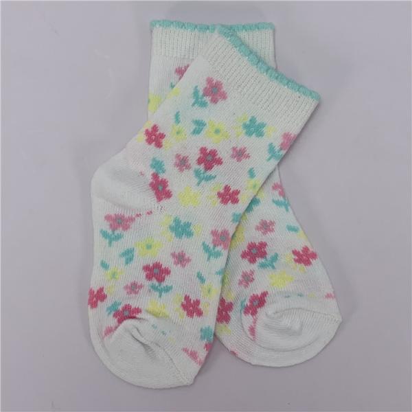 70%Cotton 28%Polyester 2%Spandex High Socks for Children Girls Printing Methods other