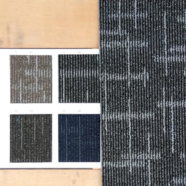 Washable 50x50cm PP Conference Room Commercial Carpet Tile with Pile Weight 520g/sqm