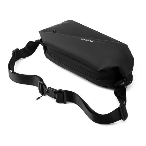 Magnetic buckle bag Chest bag Men's crossbody chest bag Multi-functional fashion senior sense men's Fanny pack