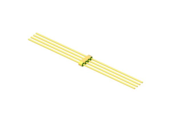 4 Pin Diameter 0.5mm Pin Length 41.2mm Hermetic Multi Pin Header Glass to Metal Seals for MC-1943