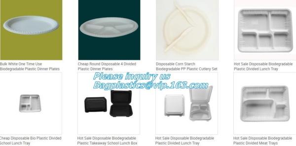 SUGARCANE CUP PLATE BOWL CONTAINER,PLA DISH TRAY, CULTERY, STRAW, ECO DINNERWARE BIO BAGASSE STARCH BAGPLASTICS BAGEASE