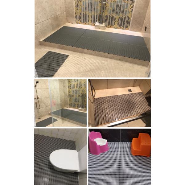 Пластмасса PVC винила усталости босоногого трубчатого анти- полового коврика безопасности выскальзывания анти-