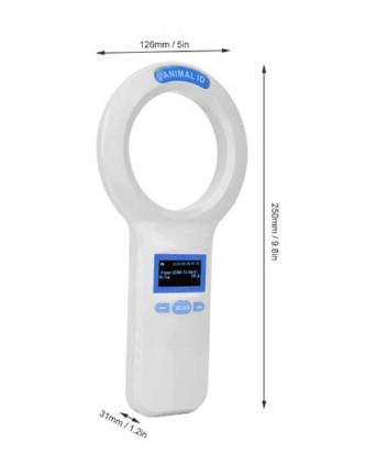 Mini ICAR Certified Pet Rfid Reader Animal Microchip Reading 134.2khz LF