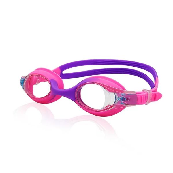 Kids Anti Fog Swimming Goggles With UV Protection And Rainbow Plating Lens