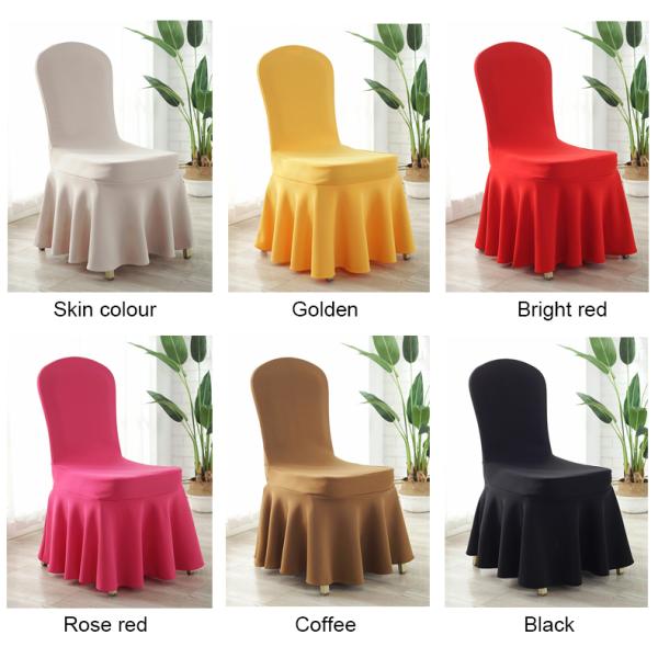 Plain Dyed 220gsm Spandex Elastic Banquet Chair Covers