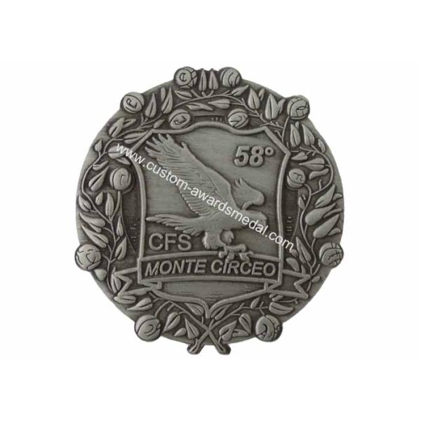 CFS MONTE CIRCEO 3D Zinc Alloy, Aluminum, Stainless Steel Metal Lapel Pins without Soft Enamel