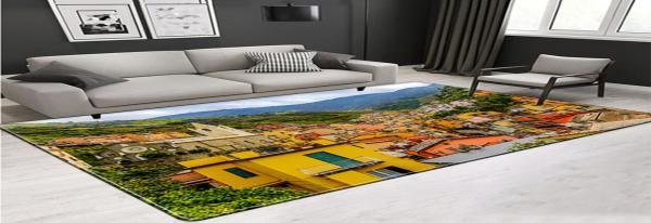 Customized size office carpet living room area rug landscape pattern Factory direct sale best quality