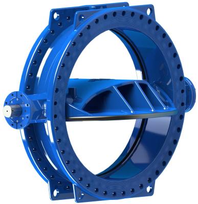 O disco de aço inoxidável Ring Double Eccentric Butterfly Valve vestiu a engrenagem operada