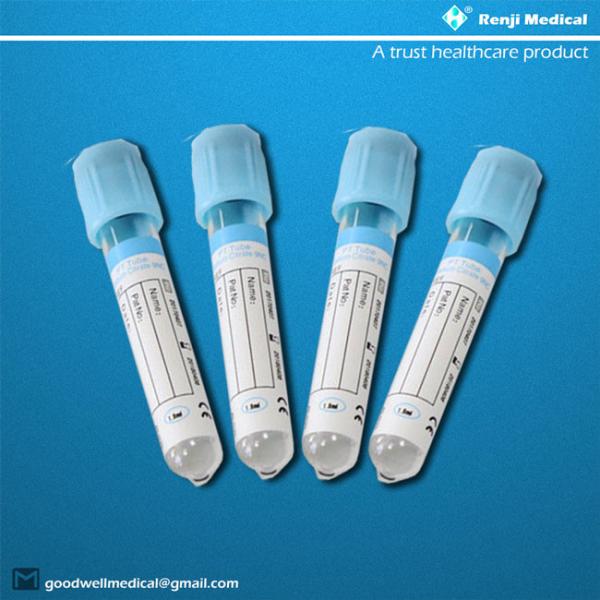 13*75mm Blood Test Vacuum Tubes For Plasma Specimen SGS approval