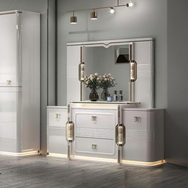 Ensembles De Chambre Coucher king Size Luxury Bedroom Sets Home Double Bed Room Wooden Turkish Modern Bedroom Furniture Set