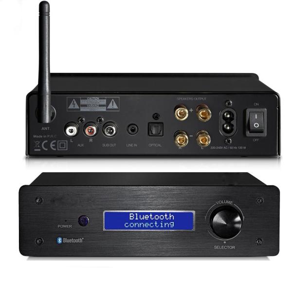 2 Channel Home Theater Wireless Audio Amplifier Class D Amp With Subwoofer Output