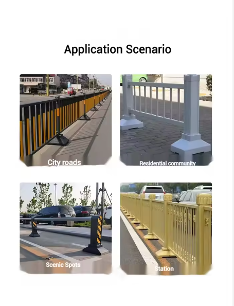 Grey Iron Base with Customized Color and Custom Dimensions for Parking Garage Guard Rails