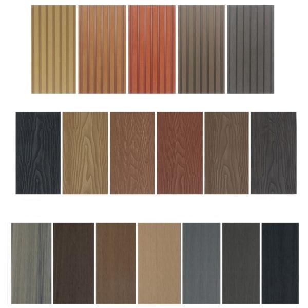 Piscinas exteriores Decking de suelo de madera y plástico compuesto WPC impermeable coextruso