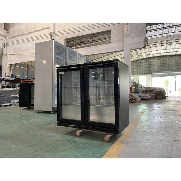 Commercial Under Counter Or Bar Top Black Single Glass Door Beer Cooler