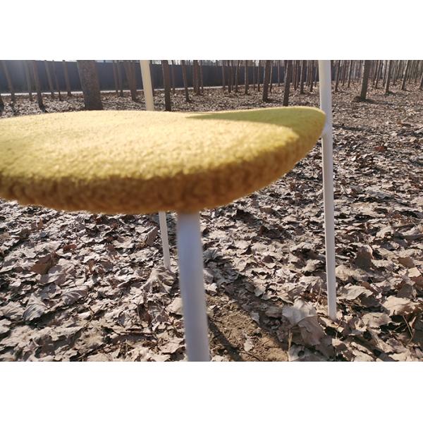 50cm 80cm Gold Metal Leg Dining Chair Scratch Resistant