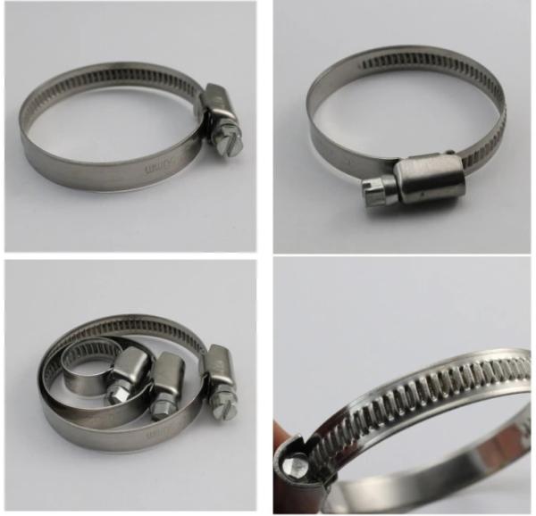 Short Shank Female Stainless Steel Hose Clamps Rust Proof Long Working Life