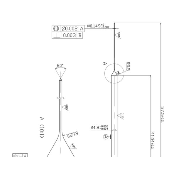 High-Performance Ceramic Ferrule With Tungsten Steel Alloy Pin Core