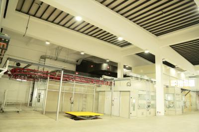 Millitary Part Painting Line With Automatic Hanging Chain For Heavy Machine Painting Booth Line