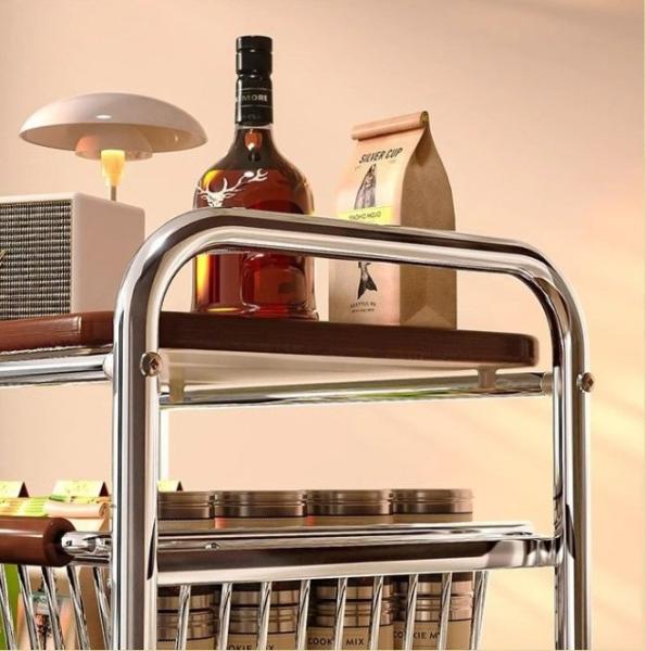Household multi-layer storage trolley, suitable for various narrow Spaces, compact and flexible, achieving multiple uses in one
