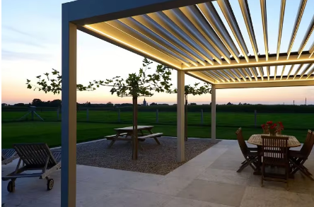 Водонепроницаемая наружная биоклиматическая тента дождепроницаемая роскошь современная электрическая пергола алюминиевые жалюзи беседка