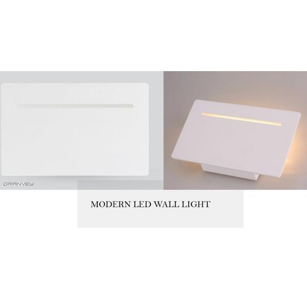 Home Decor White Square Led Wall Lights 6 Watt Aluminum Body IP45 Indoor Using