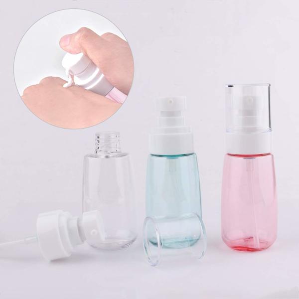 Blue Pink Cosmetic Plastic Bottles Customized Capacity And Colors
