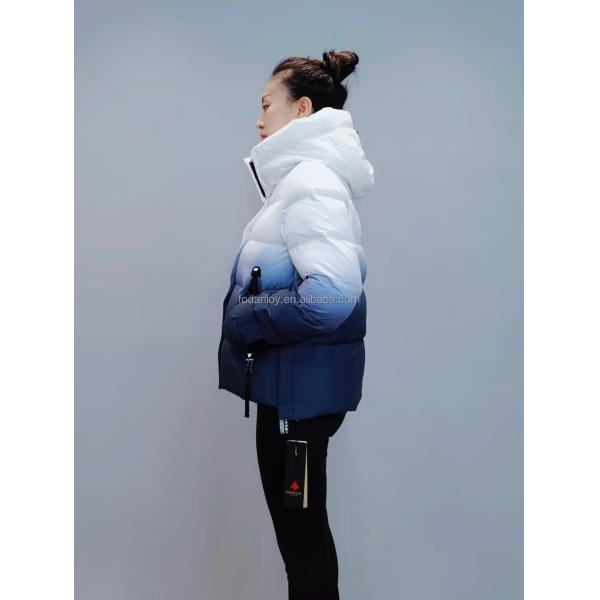 FODARLLOY F21377 Ladies Warm Hooded Cotton-padded Clothes Women Slim Long Winter Jackets Women Coats