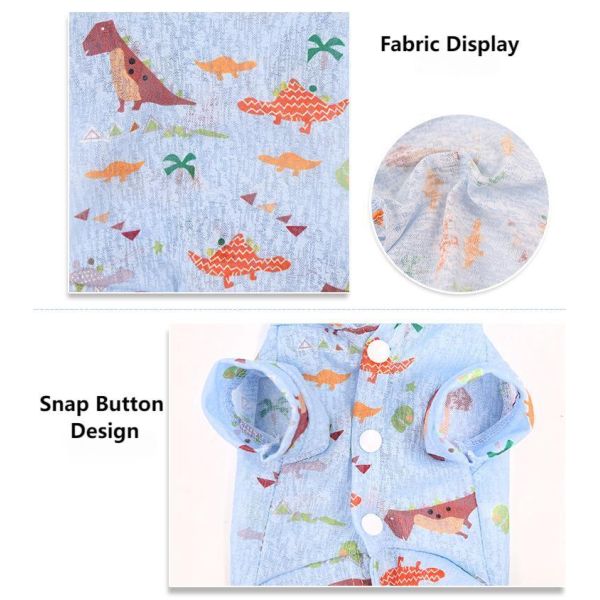 Quick Dry Dog Sunscreen Shirt Lightweight Breathable Pet Clothing