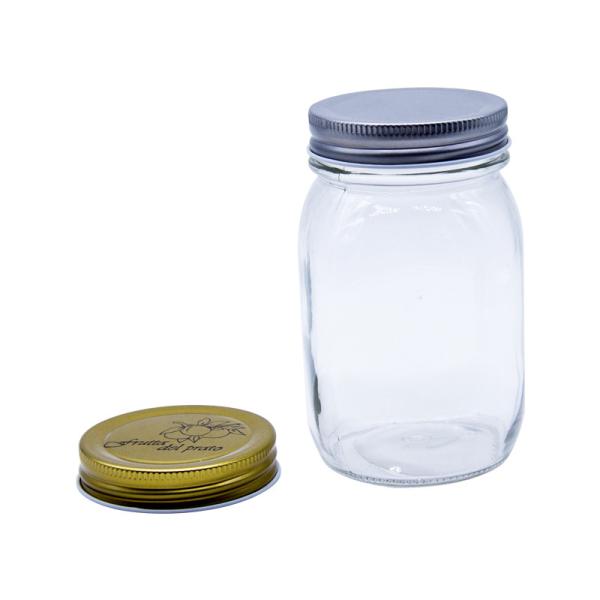 Amostra grátis frascos de vidro de 32 oz frasco de vidro Mason frasco com tampa de metal