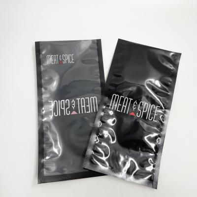 O costume imprimiu o saco lustroso de Front Transparent Vacuum Sealing Packaging da cor do bloco